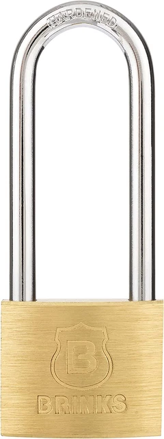 - 40Mm Solid Brass Keyed Padlock with 2.5” Shackle Clearance, (171-42001