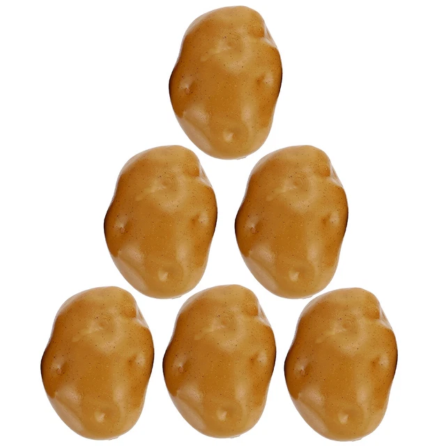 6Pcs Foam Potato Model Realistic Vegetable Models Kitchen Vegetable Model