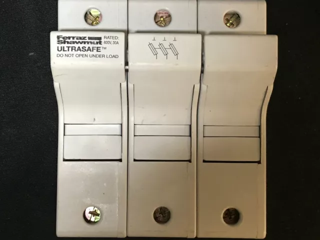 Ferraz Shawmut Ultrasafe US3J3 Fuse Holder 30Amp 600Volt 3Pole J214460. NEW
