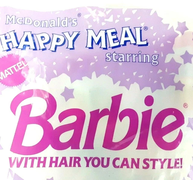 Vintage 1992 Barbie McDonalds Happy Meal Toy Doll My First Ballerina Sealed Bag