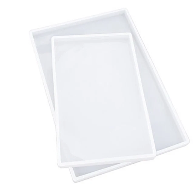 Molde de fabricación de joyas para posavasos, resistente al desgarro, forma rectangular