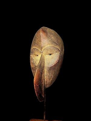 African Tribal Art Mask Vintage Wooden Carved PASSPORT DAN MASK- 1927 2