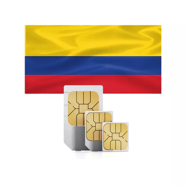 SIM Karte für Kolumbien / 8 GB - 12 GB für 1 Monat