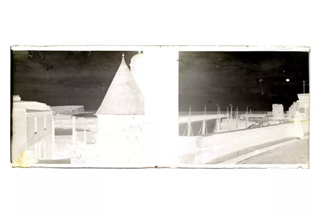 France Normandie Photo Amateur Stereo L12n24 Plaque de verre Vintage NEGATIF