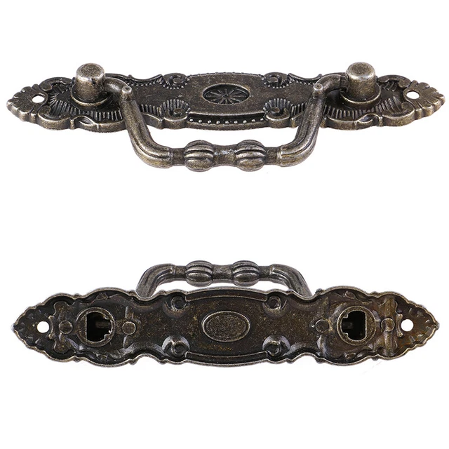 Antique Bronze Furniture Handle Zinc Alloy Drawer Door for Dresser DraweF#km
