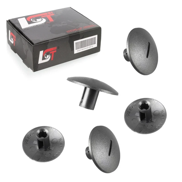 5x Tappo di Copertura Per Bullone Filettato Boden Clip Fissaggio Renault Trafic