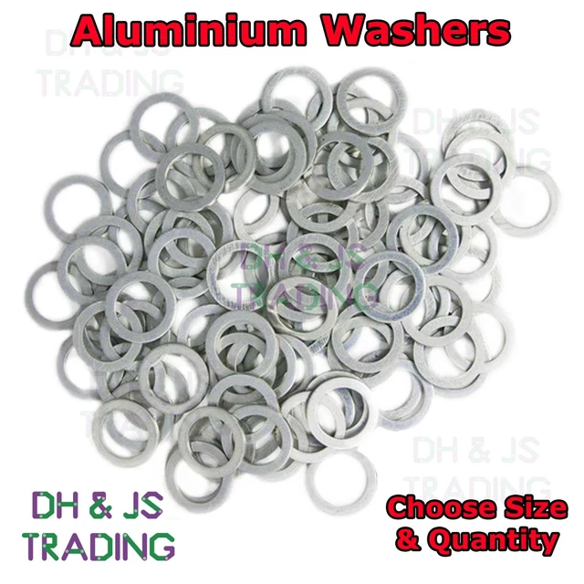 ALUMINIUM SEALING WASHERS Metric M6 M8 M10 M12 M14 M16 M20 M22 Flat