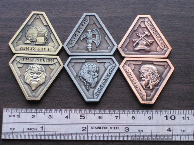 Fantasy Coin Forge Master Dwarven Set Dungeons Dragons RPG LARP D&D Dice Acc 6pc Fantasy Coin Forge Master Dwarven Set Dungeons Dragons RPG LARP D&D Dice Acc 6pc