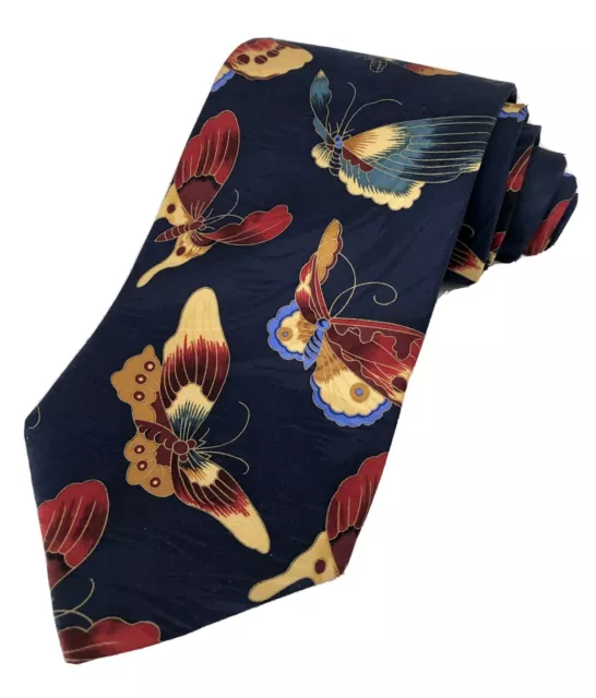 Ming Dynasty Chinese Tapestry Butterfly Tie Men’s Necktie By The Gallery Collec.
