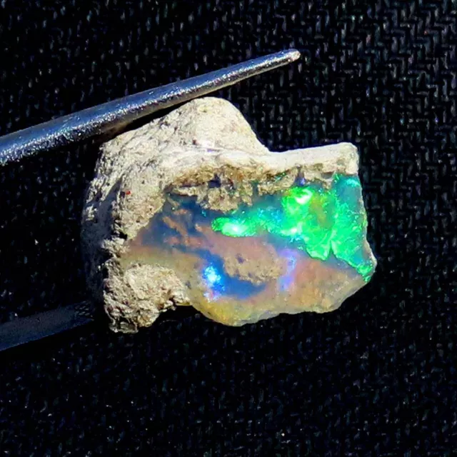 13.15 Cts 100% Natural Ethiopian Opal Rough Cabochon Loose Gemstone 11x17x12 mm