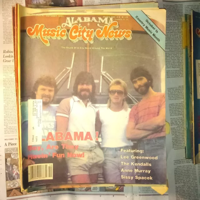 MUSIC CITY NEWS - October 1983 - Alabama Greenwood Kendalls Murray Spacek