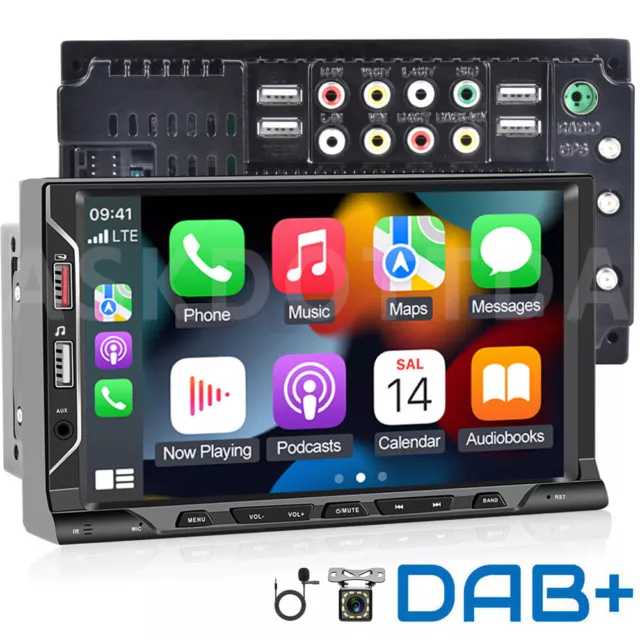 DAB+ Carplay 1+32G Android 13 Doppel 2DIN Autoradio GPS NAVI WIFI RDS 6*USB KAM