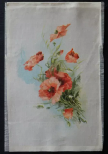 POPPIES 190mm x 130mm Imperial Tobacco PREMIUM SILK 1913