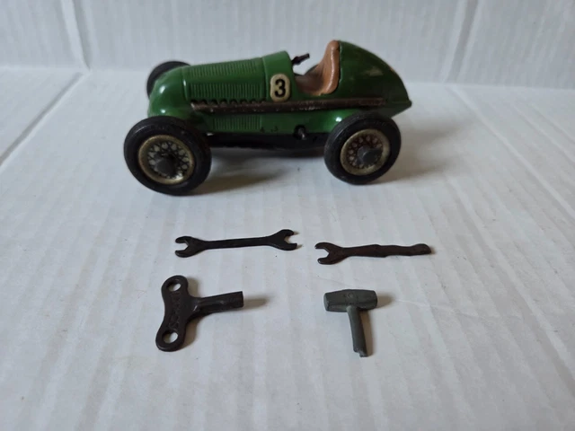 VINTAGE 1936 SCHUCO Studio Wind-Up Car No. 1050 Mercedes