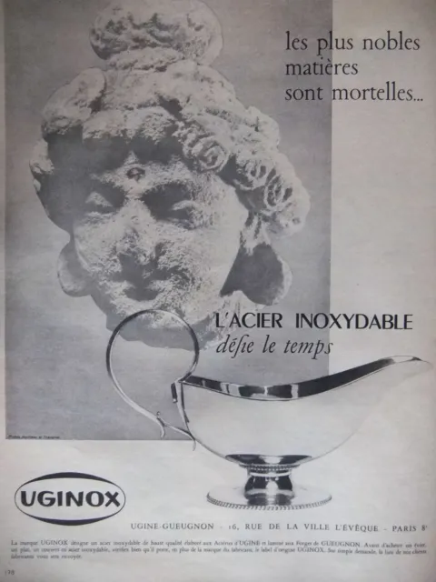 Uginox Stainless Steel Time Defies Advertising Ugine Gueugnon