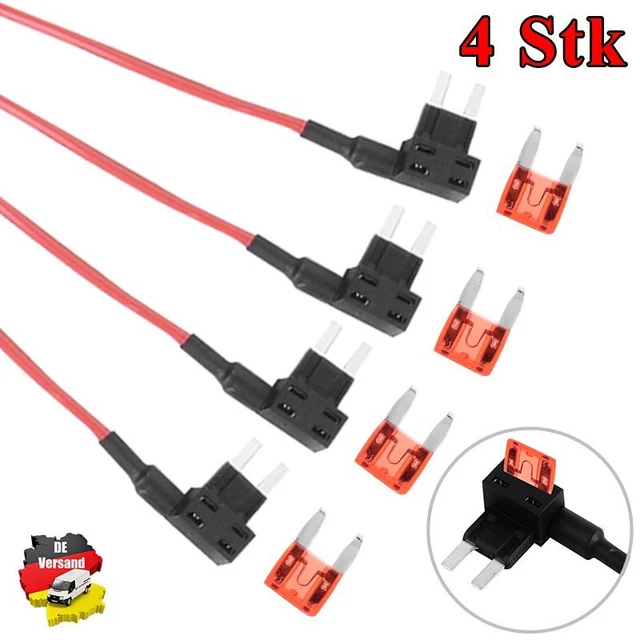 Produktbild von 4tlg Stromdieb Stromabgreifer MINI Flachsicherung Sicherung