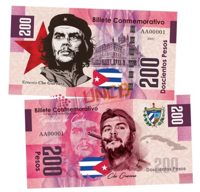 200 Pesos ERNESTO CHE GUEVARA Commemorative banknote / UnCB