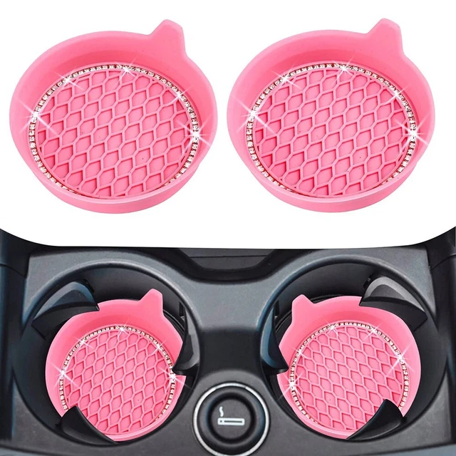 Sottobicchieri LED Per Auto 7 Colori Luminescenti – Accessori Interni In Acrilico, Con Sensore Di Vibrazione E Luce, Ricarica USB, Per Uomo E Donna