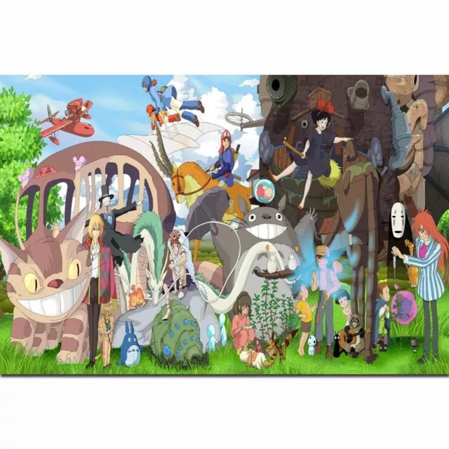 Studio Ghibli Characters Japan Anime Comic Poster 21 24x36 E-953