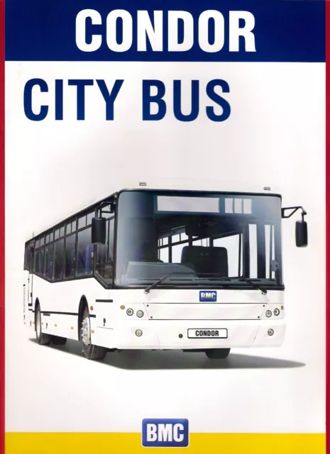 Bus Manufacturer Specification Sheet ~ BMC Condor - City Bus: 45 seats - 2007