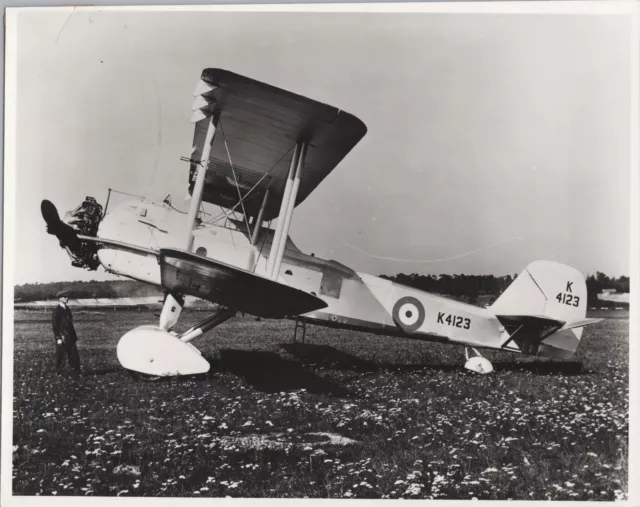 Vickers Vincent K4123 Vintage Original Manufacturers Photo Raf Royal Air Force