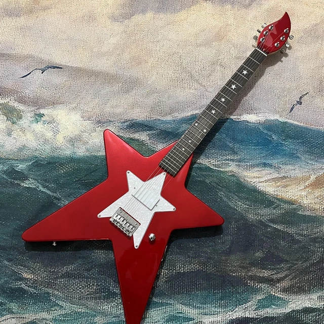 DAISY MODEL STAR shape Electric Guitar Metallic red solid Rosewood