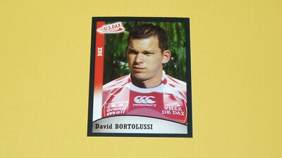 N°207 BORTOLUSSI US DAX LANDES PANINI RUGBY 2009 TOP 14 FRANCE 