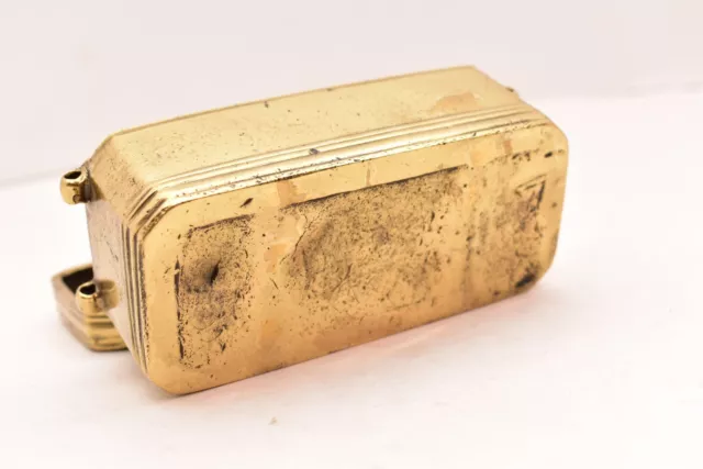 ATQ Philippines Maguindanao Solid Brass Bronze Betel Nut Lidded Box 5" Filipino 6