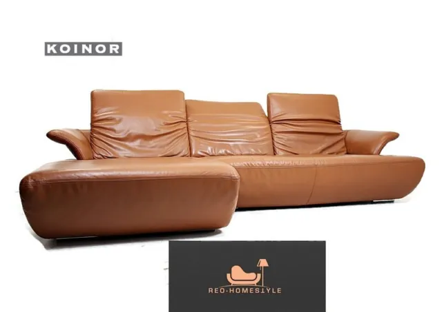 Koinor Avanti Ecksofa Leder Funktion Sofa Wohnen Designer Couch Zimmer Garnitur