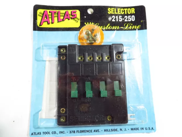 Atlas Track Selector #215-250 w/ Four On/Off Switches (HO/N Scale), USA