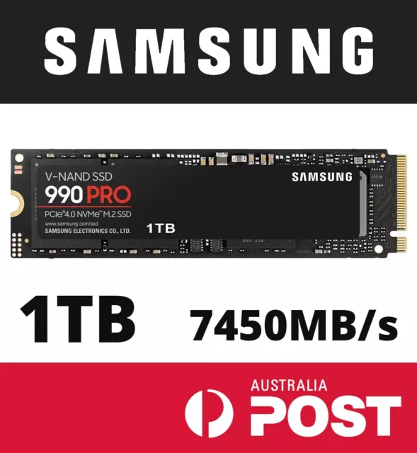 Samsung 1TB 990 PRO PCIe 4.0 x4 M.2 Internal SSD MZ-V9P1T0B/AM