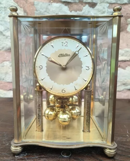 Vintage Haller German 400-Day Torsion Clock German Anniversary 1970 Mechanical