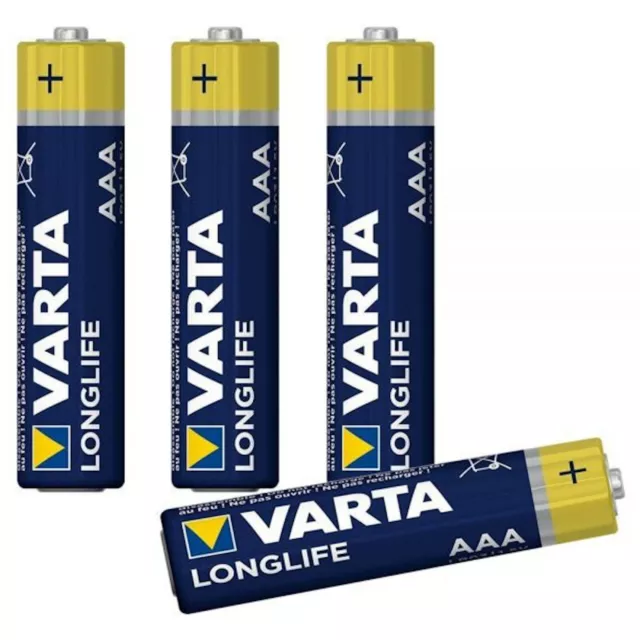 Pack 24 Piles VARTA Pile alcaline LONGLIFE Power AAA (LR03) 1.5V