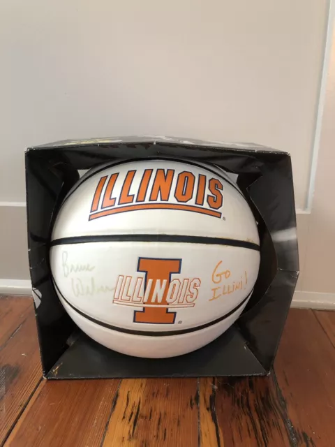 Illinois Fighting Illini Signed Basketball Bruce Weber Autograph