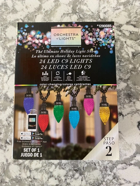 Gemmy Orchestra of Lights 24-Count 23-ft Multi-function Multicolor LED C9
