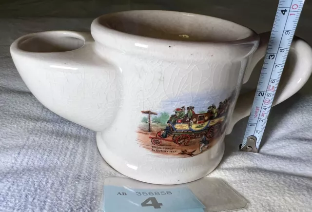 Vintage Wade Shaving Mug Steam Coach Design.