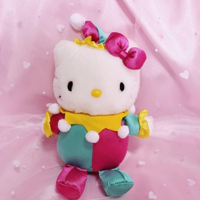 clown hello kitty plush
