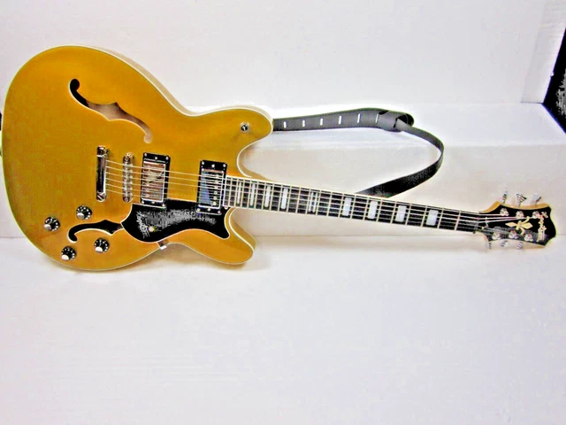 Hagstrom Viking Or ~ Justin York ~ Signature + Ceinture + Gigbag