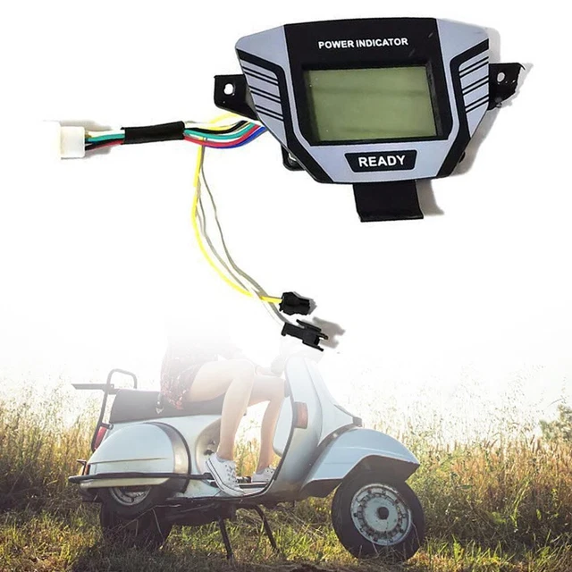 Écran LCD Pour Vélo électrique - Compatible 24V/36V/48V - 6 Broches étanche - Montage Guidon 22,2mm
