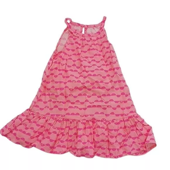 Cat & Jack Summer Sundress Pink Geometric Sleeveless Bloomers Baby Girl 18 M