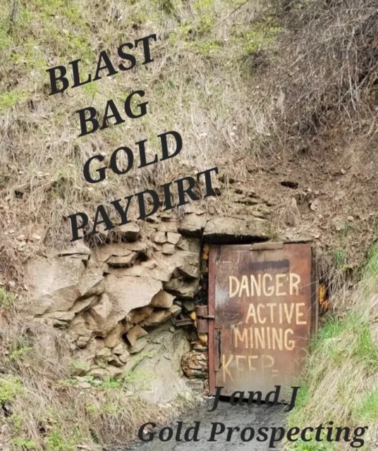 6 Lbs. BLAST BAG of RICH Paydirt Hard Rock Mining Guaranteed GOLD + Unsearched