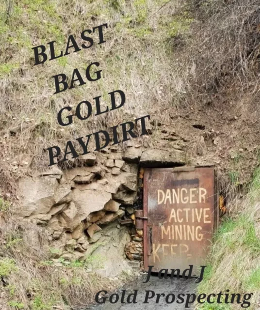 6 Lbs. BLAST BAG of RICH Paydirt Hard Rock Mining Guaranteed GOLD + Unsearched