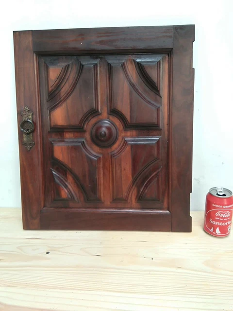 Vintage from 60´s worked door panel oak wood Original Knob - Use as frame - 21"