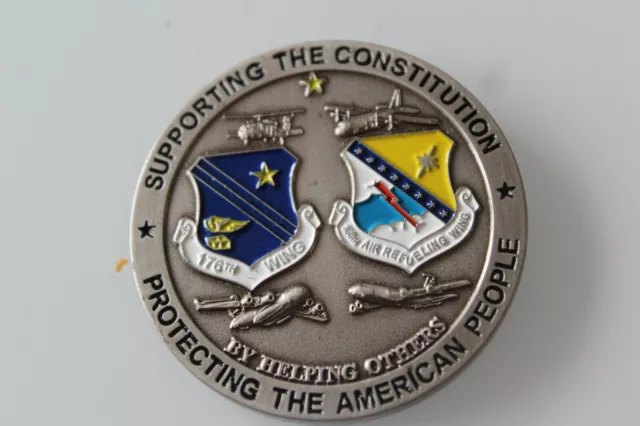 USAF Air Force Supporting The Constitution Challenge Coin