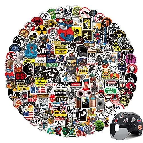 Hard Hat Stickers, 155 Pcs Funny Sticker Decals for Stickers 155Pcs