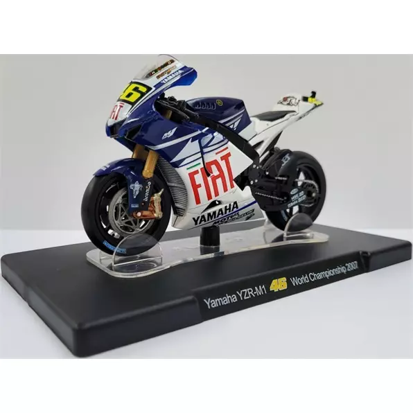 Atlas Edition 1:18 Modèle Moulé Moto Yamaha YZRM1 2007 Rossi Moto Gp NR017
