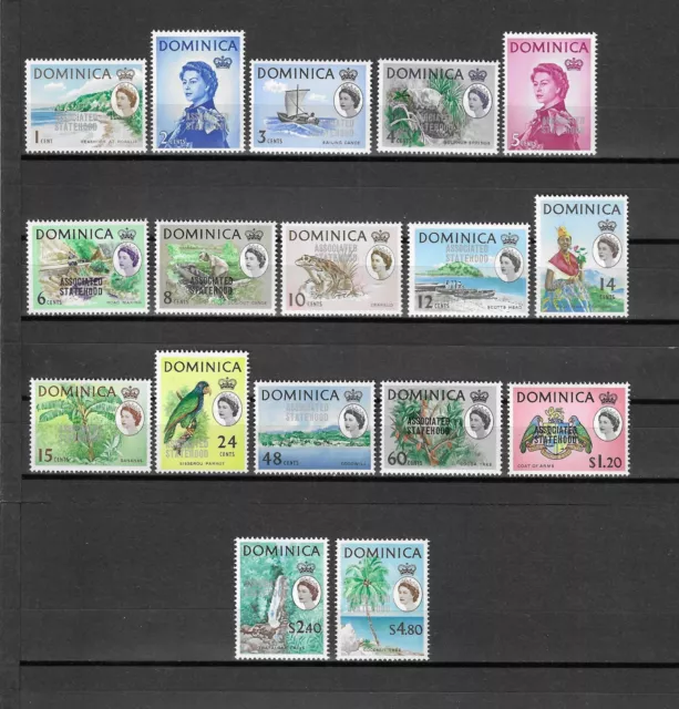 DOMINICA 1968 SG 214/31 MNH Cat £12