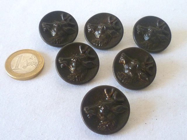 Bouton Ancien – Chasse / Vénerie – 25 Mm – Bronze – France – Sporting Button