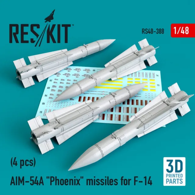 Reskit Rs48-388 1/48 AIM-54A "PHOENIX" MISSILES FOR F-14 #1