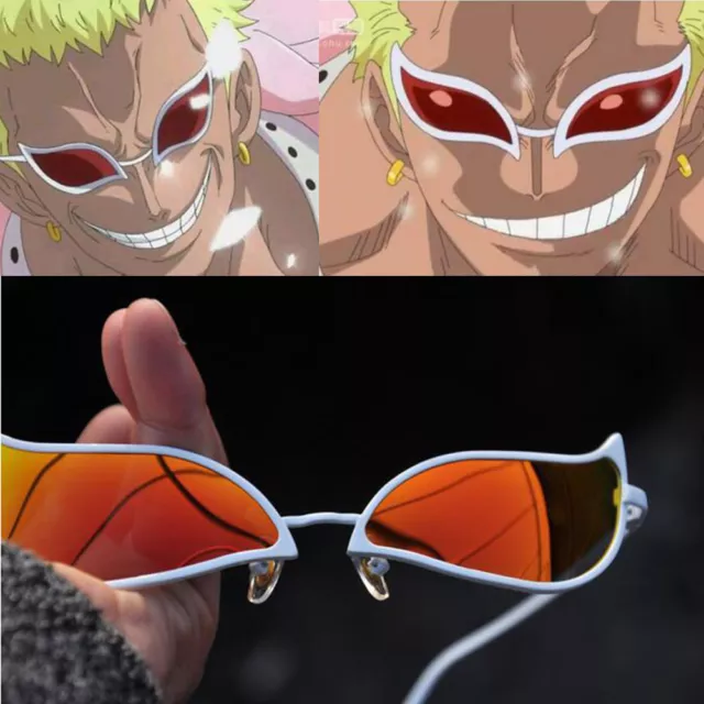 Donquixote PVC Sunglasses Doflamingo Cosplay Glasses Anime Cat Eye